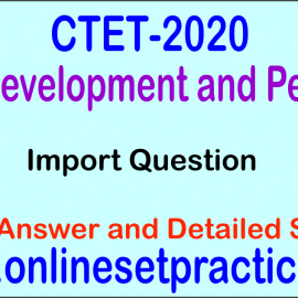 CTET CDP Question