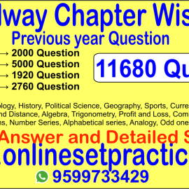 Railway Chapter wise Question 11680