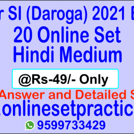 Bihar SI 2021 Online Test
