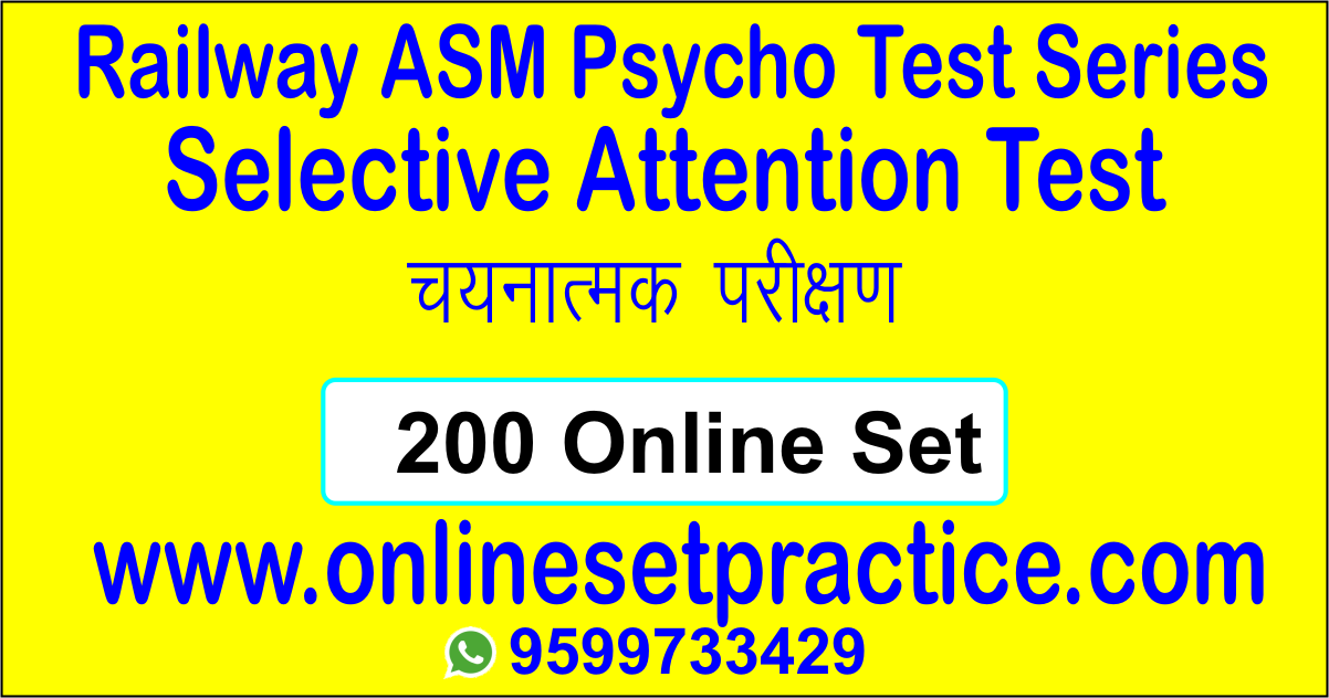 ASM PSYCHO SELECTIVE ATTENTION TEST